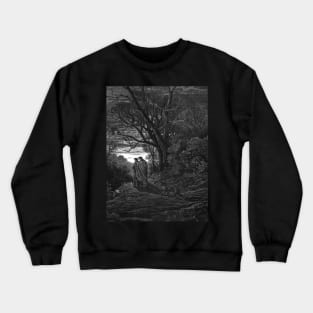 High Resolution Gustave Doré Illustration Dante Meets Virgil Crewneck Sweatshirt